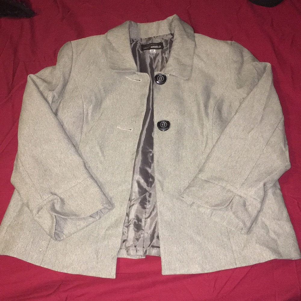 Grey, Giorgio Sant’ Angelo blazer suit jacket